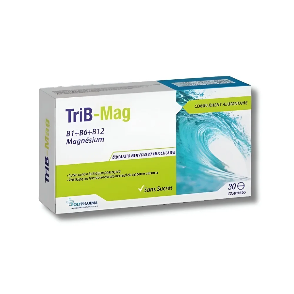 POLYPHARMA - TRI B MAG 30 COMPRIMES
